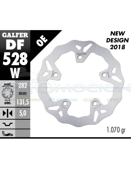 DISC WAVE FIXED 282X5MM YAMAHA T-MAX 530