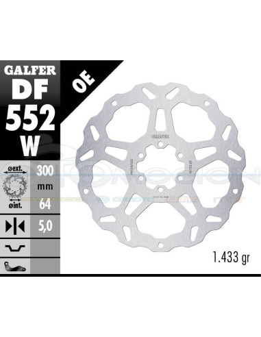 DISC WAVE FIXED 300X5MM ROYAL ENFIELD HIMALAYA (FRONT)