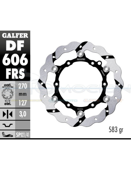 DISC WAVE FLOATING OVERSIZE GROOVED (C  STEEL) 270 KTM