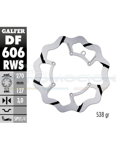 DISC WAVE FIXED OVERSIZE GROOVED 270X3MM KTM