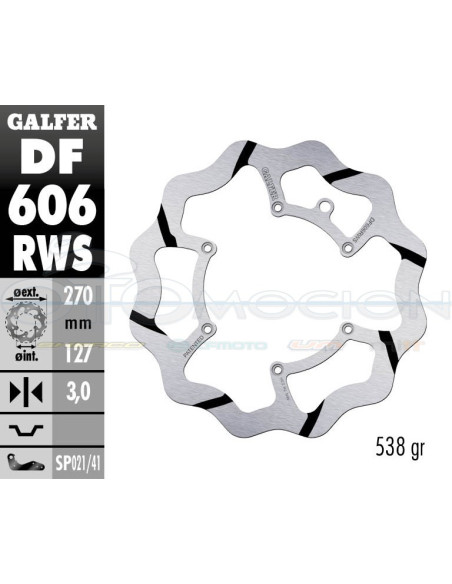 DISC WAVE FIXED OVERSIZE GROOVED 270X3MM KTM