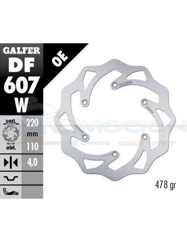 DISC WAVE FIXED 220X4MM KTM