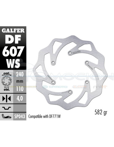 DISC WAVE FIXED OVERSIZE 240X4MM KTM