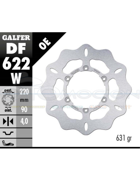 DISC WAVE FIXED 220X4MM MALAGUTTI MADISON