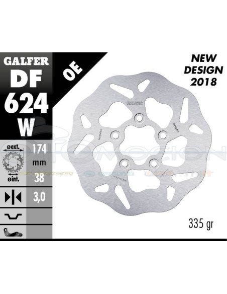 DISC WAVE FIXED 174X3MM APRILIA CLIMBER