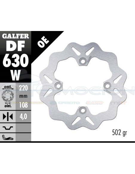 DISC WAVE FIXED 220X4MM DUCATI 748 SP