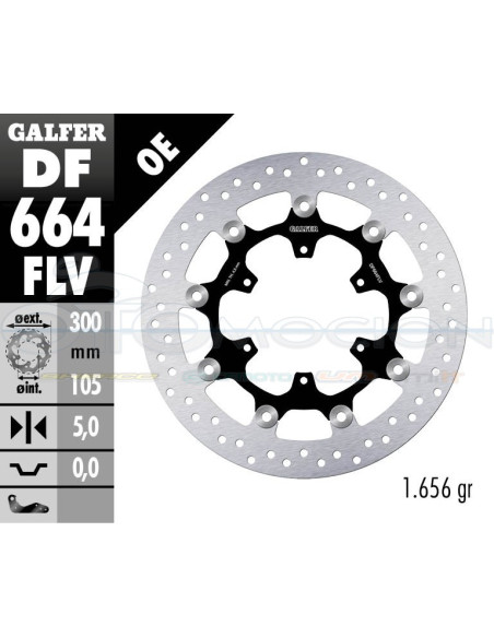 ROUND DISC FLOATING (C  STEEL) 300X5MM BMW F800SG (08)