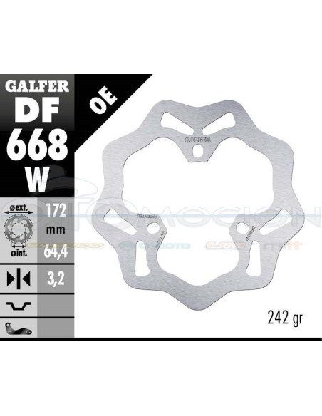 DISC WAVE FIXED 172X3,2MM APRILIA GP 125 Í 172X3 2