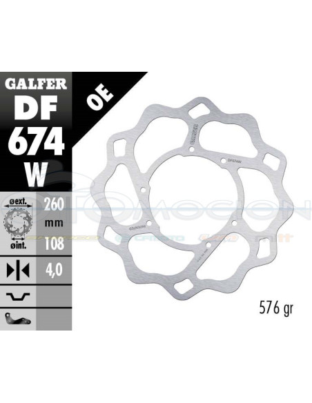 DISC WAVE FIXED 260X4MM RIEJU MRX - TANGO (FRONT)