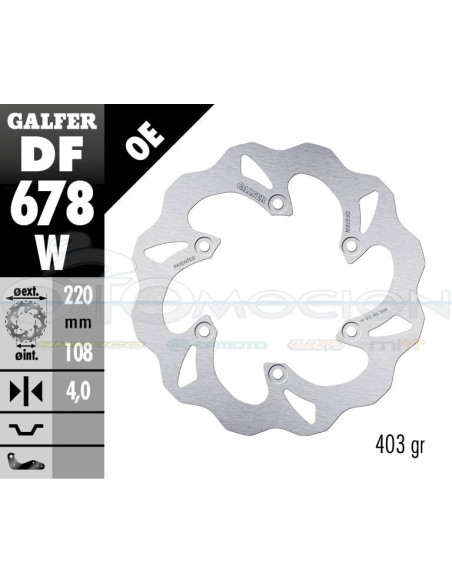 DISC WAVE FIXED 220X4MM GAS GAS