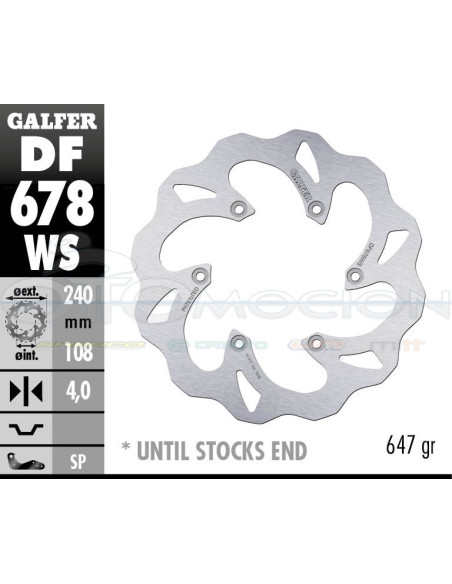 DISC WAVE FIXED OVERSIZE 240X4MM GAS GAS