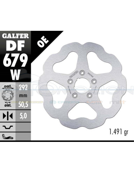 DISC WAVE FIXED 292X5MM HARLEY DAVIDSON