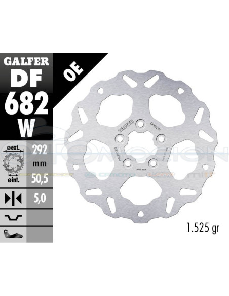 DISC WAVE FIXED 292X5MM HARLEY DAVIDSON