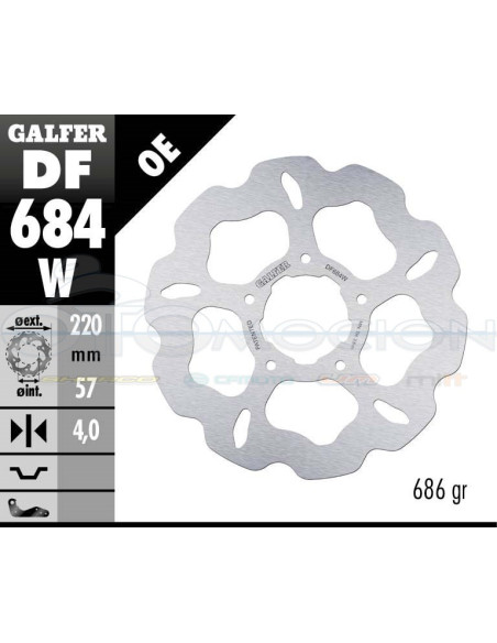 DISC WAVE FIXED 219,5X4MM RIEJU RS 2 MATRIX (REAR)