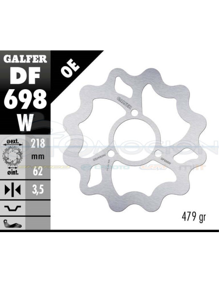 DISC WAVE FIXED 218X3,5MM SENDA