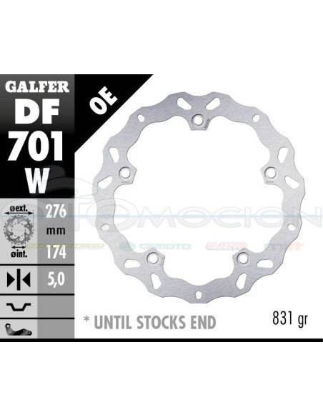 DISC WAVE FIXED 276X5MM BMW R 1100 S (REAR)