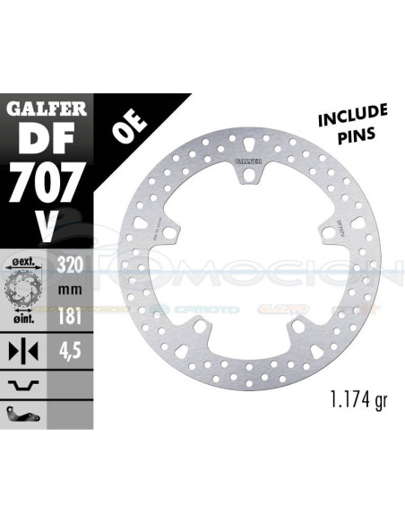 ROUND DISC FIXED 320X4 5MM BMW K 1200 S