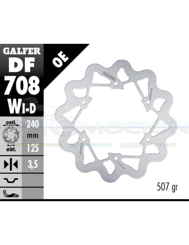 DISC WAVE FIXED RIGHT 240X3,5MM DERBI SM LIMITED