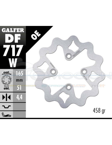 DISC WAVE FIXED 165X4,4MM CANONDALE QUAD (FRONT)