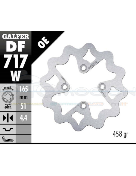 DISC WAVE FIXED 165X4,4MM CANONDALE QUAD (FRONT)