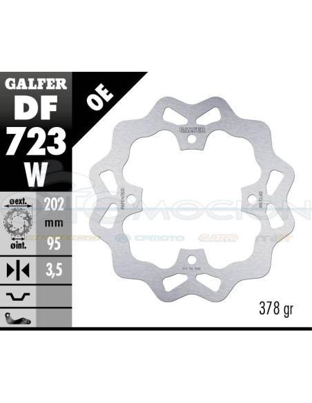 DISC WAVE FIXED 202X3,5MM ARTIC CAT