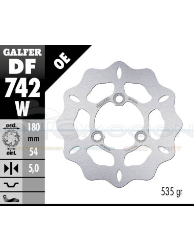 DISC WAVE FIXED 180X5MM GAS GAS HP WILD 300 (03)