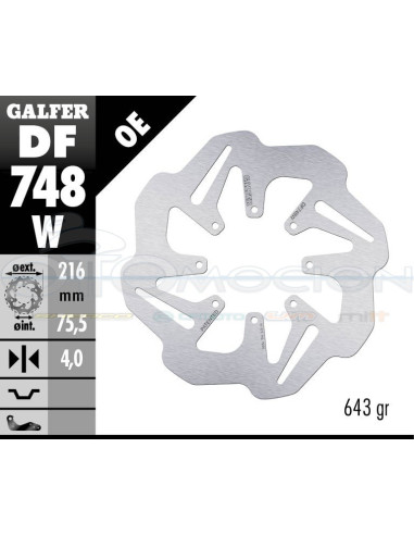 DISC WAVE FIXED 216X4MM POLARIS WAVE OVERSIZE Í216