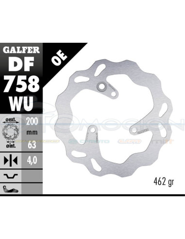 DISC WAVE FIXED 200X4MM RIEJU