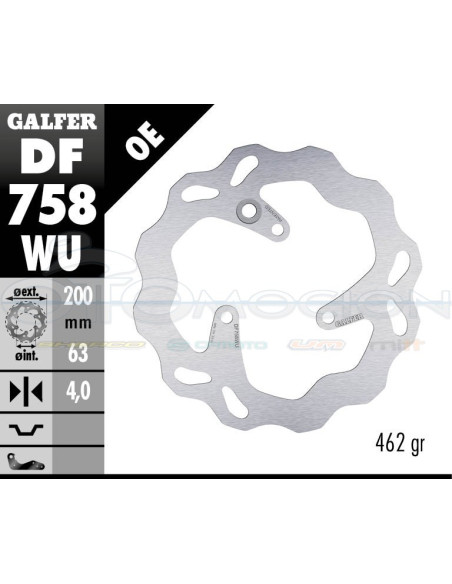 DISC WAVE FIXED 200X4MM RIEJU