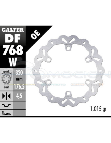 DISC WAVE FIXED 320X4,8MM DUCATI MULTISTRADA DS 1000 (03-06) (FRONT)