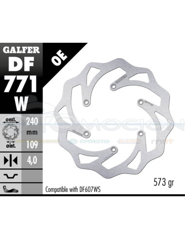 DISC WAVE FIXED 240X4MM KTM ENDURO 690 (REAR)