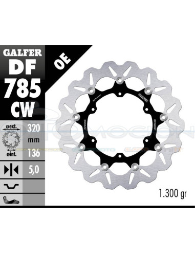 DISC WAVE FLOATING COMPLETE (C  ALU ) 320X5M KTM 1190 ADVENTURE (FRONT)