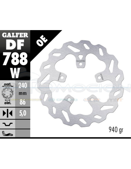 DISC WAVE FIXED 240X5MM KTM SUPERDUKE 1290 REAR