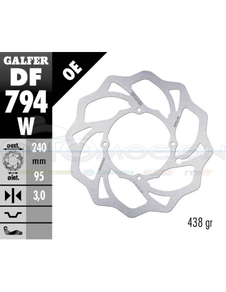 DISC WAVE FIXED 240X3MM KTM 85