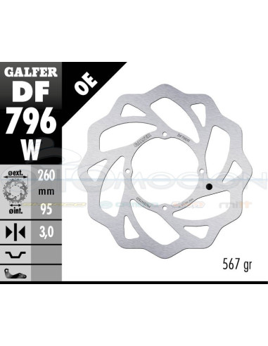 DISC WAVE FIXED 260X3MM KTM FREERIDE (FRONT)