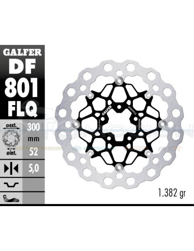 DISC CUBIQ FLOATING (C  STEEL) 300X5MM KTM 790 DUKE (FRONT)