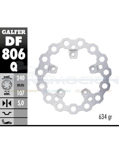 DISC CUBIQ FIXED 240X5MM KTM 790 DUKE (REAR)