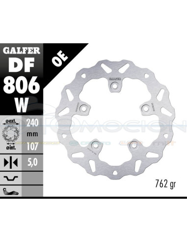 DISC WAVE FIXED 240X5MM KTM DUKE 790-890 REAR