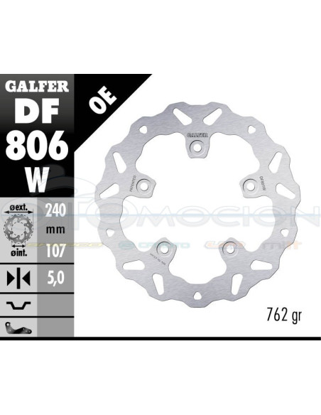 DISC WAVE FIXED 240X5MM KTM DUKE 790-890 REAR