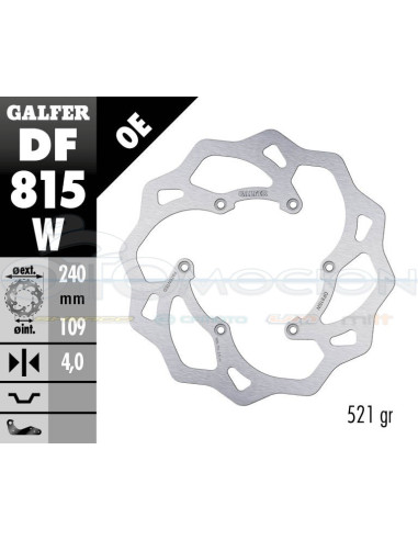 DISC WAVE FIXED 240X4MM BETA RR 4T (REAR)