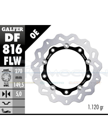 DISC WAVE FLOATING (C  STEEL) 270X5MM BMW C 600 SPORT - C 650 GT (FRONT