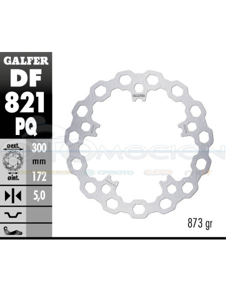 BRAKE TRACK DISC CUBIQ 300X5MM HARLEY DAVIDSON V-ROD 05 (FRONT)