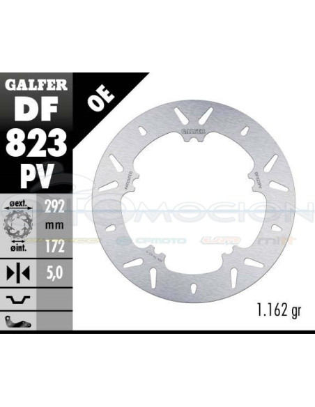 ROUND BRAKE TRACK 292X5MM HARLEY DAVIDSON V-ROD 02-04 ANT