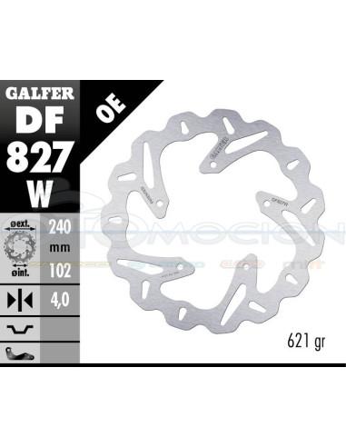 DISC WAVE FIXED 240X4MM APRILIA SXV 450 (06) (REAR)