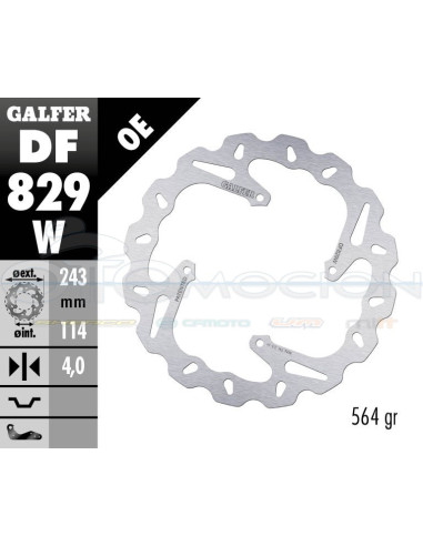 DISC WAVE FIXED 243X4MM TM SMX 660 F (09) (REAR)