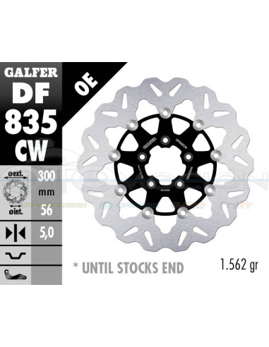 DISC WAVE FLOATING COMPLETE (C  ALU ) 300X5MM HARLEY DAVIDSON TOURING SERIES