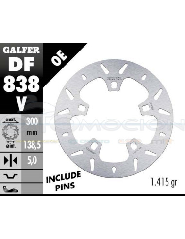 ROUND DISC FIXED 300X5MM HARLEY DAVIDSON