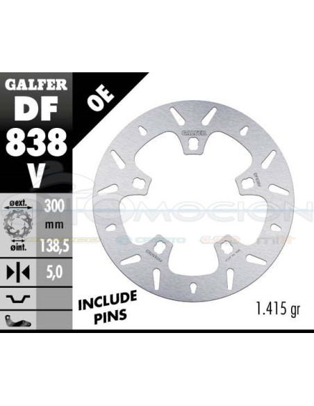 ROUND DISC FIXED 300X5MM HARLEY DAVIDSON