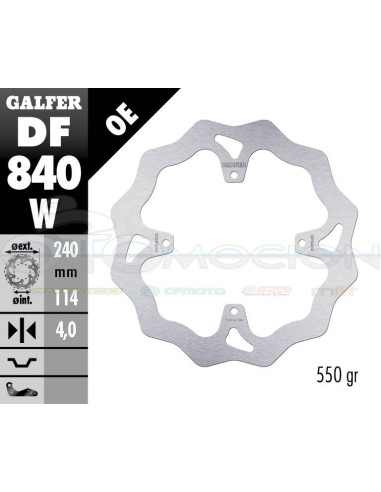 DISC WAVE FIXED 240X4MM TM SMX 660 F (REAR)