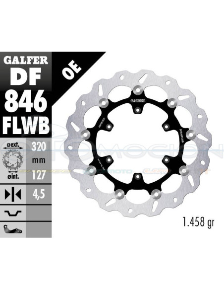 DISC WAVE FLOATING (C  STEEL) 320X4 5MM KTM 690 SMC R NO-ABS (FRONT)